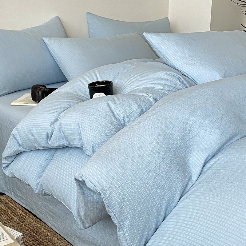 夏季四件套床单被罩被套床笠款学生宿舍单人床上三件套2025新款夏