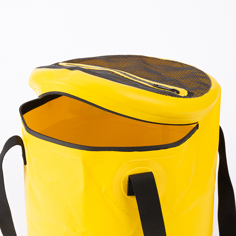 圆形透气网钓鱼桶鱼护桶户外便携可折叠式活鱼箱手提桶大容量水桶