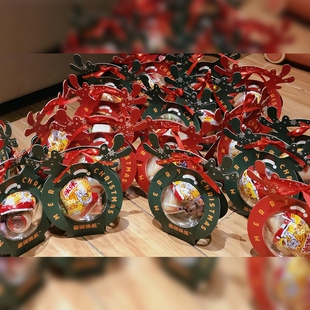 圣诞小礼品包装门店回馈伴手礼平安夜平安果礼盒礼品圆形桶装空盒