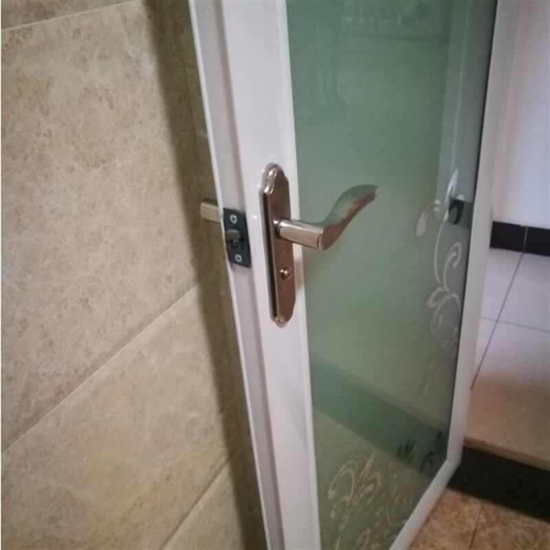 洗手间厕所门锁卫生间通用型卫生间门锁铝合金卫生间门锁无钥匙