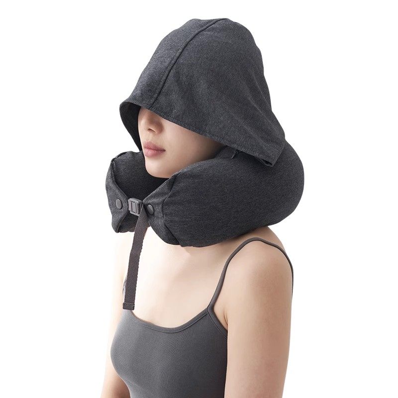 天然乳胶遮光连帽U型枕护颈飞机枕脖子靠枕办公午睡旅行坐车可携,床上用品,U型枕/便携枕,淘宝优惠券,粉丝福利购,淘宝优惠卷