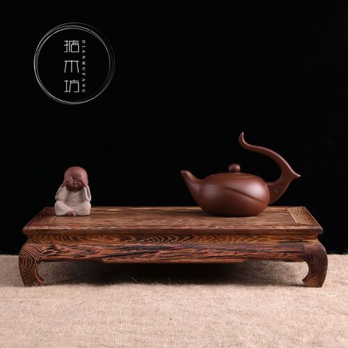 红木底座长方形工件品摆座底艺木座鸡翅木紫砂壶木托底座可定制