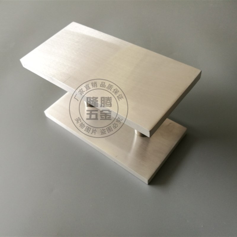 定制LOGOg黑色木门把手方形门拉手推拉玻璃门手拉把铝合金门现代