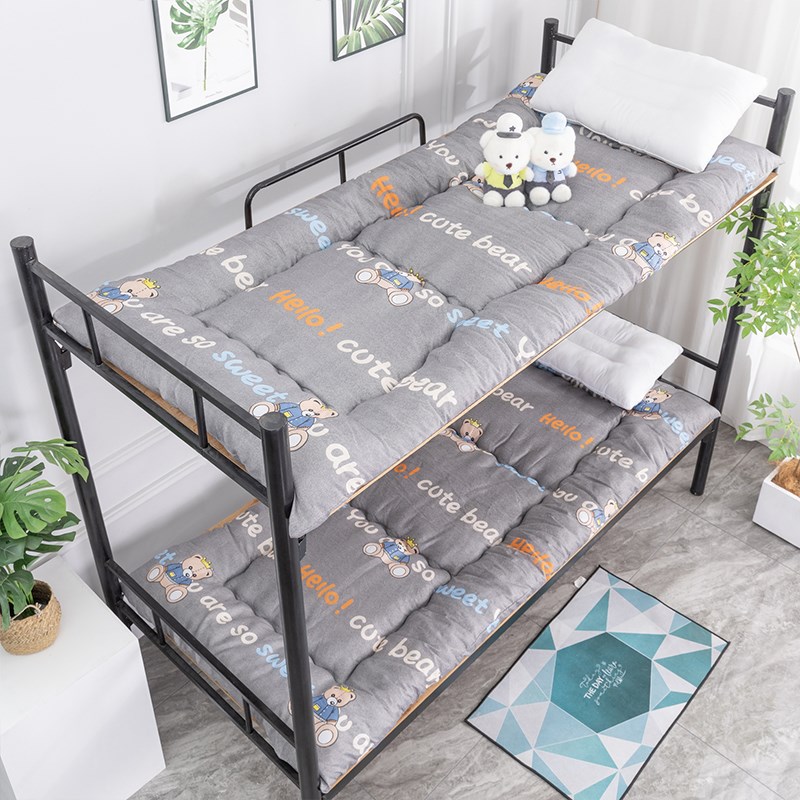 加厚单人床褥子90cm学生宿舍上下铺软垫被可拆洗S折叠榻榻米床垫