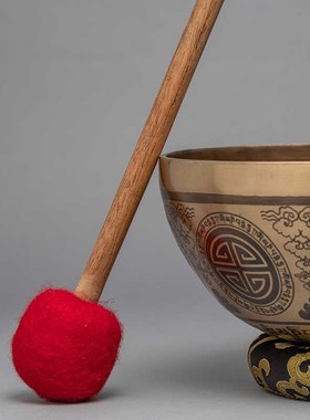 雕花颂钵梵音碗尼泊尔纯手工铜钵瑜伽静心音钵盂精工满雕图案颂钵