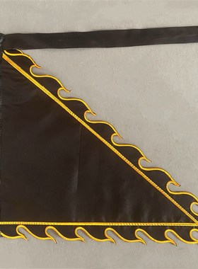 道家旗子红色黑色白色黄色火焰旗素面F纯色旗子定制神坛道坛堂口