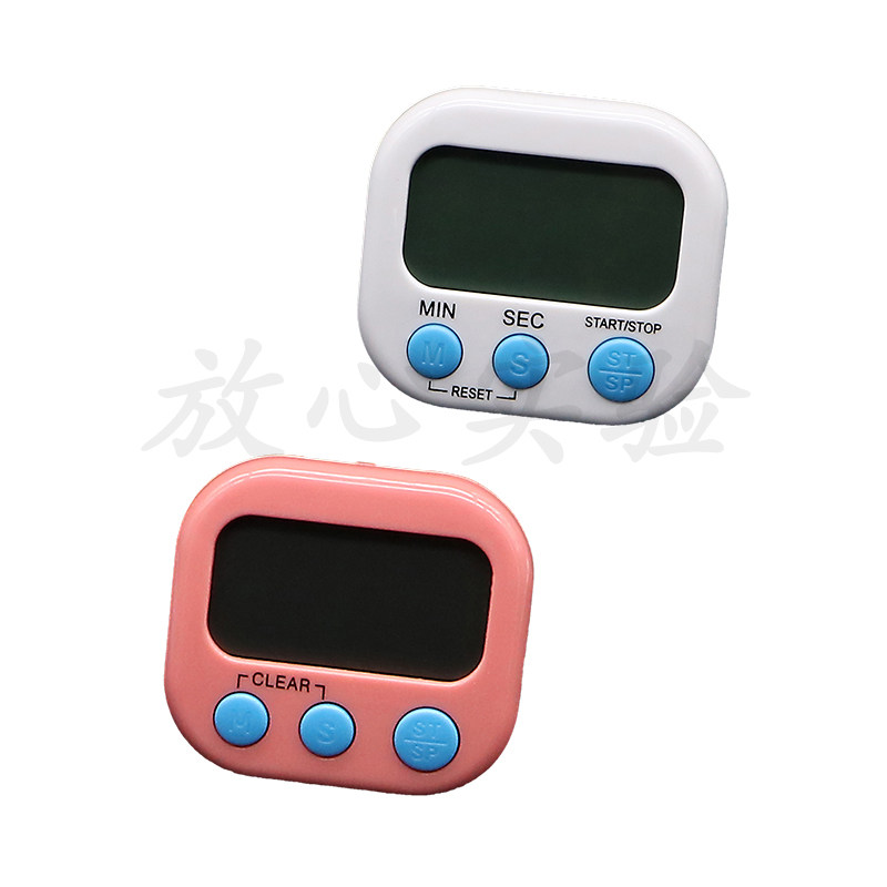 实验室专用计时器 提醒器大屏幕显示电子计时器秒表送7号电池一节