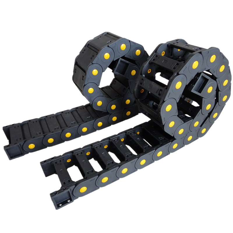 雕刻机活动线e槽25*38*50*57*77*103尼龙25系列传动链条拖链坦克