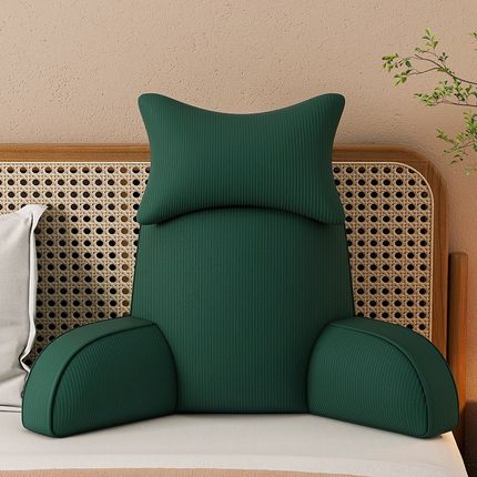 床头软包大靠背简约卧室护颈靠垫可拆洗床上靠枕抱枕沙发护腰枕头