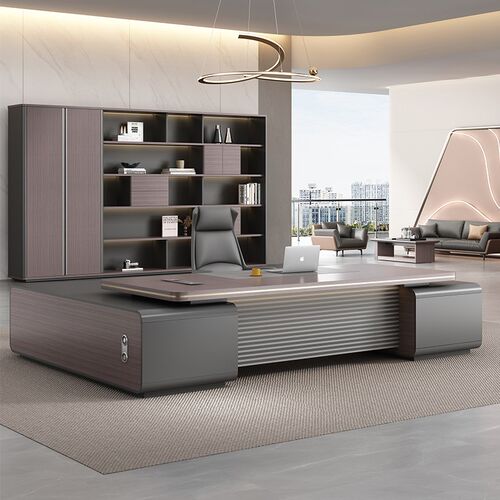 简板办老桌公约现代总裁领导董事长办公室大班台主管经理桌椅组合