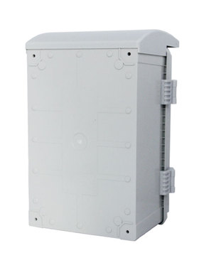 400*250*170mm户外配电箱灰色带雨盖abs塑料密封防尘盒明装防水箱