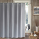 加厚防水防霉隔断帘不透明遮光挂帘子 纯色灰色涤纶浴帘 素灰