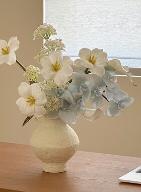 花束客厅插花花瓶花艺仿真花轻奢高端假花装饰摆件设计感拍照摆设