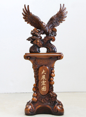 大展宏图老鹰摆件公司开业礼物乔迁贺礼大堂办公室落地招财装饰品