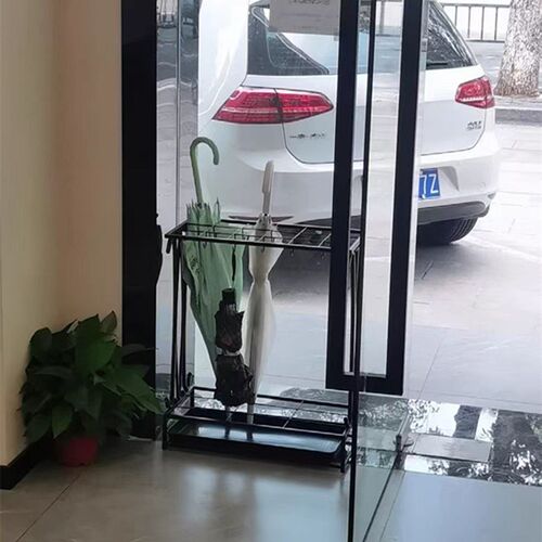 简约大容量雨伞架家用收纳雨伞桶学校宿舍门口雨伞沥水架88把伞架