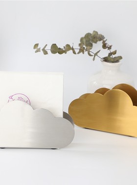 古典风金色立式祥云纸巾架KTV餐厅酒吧酒店咖啡厅RLOGO定制纸巾座