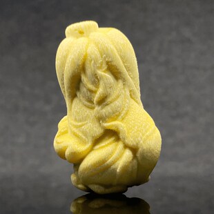 实心竹雕刻手握百财饰品白菜摆件纳福转运盘玩文玩竹子手把件礼品