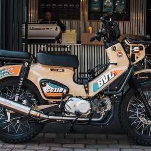 BVL护杠适配本田幼兽cc110护杠改装发动机防撞护栏发动机护杠底板