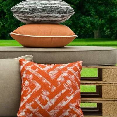 防水防晒提花布料色织涤棉加厚户外庭院沙发桌布抱枕靠垫布家居