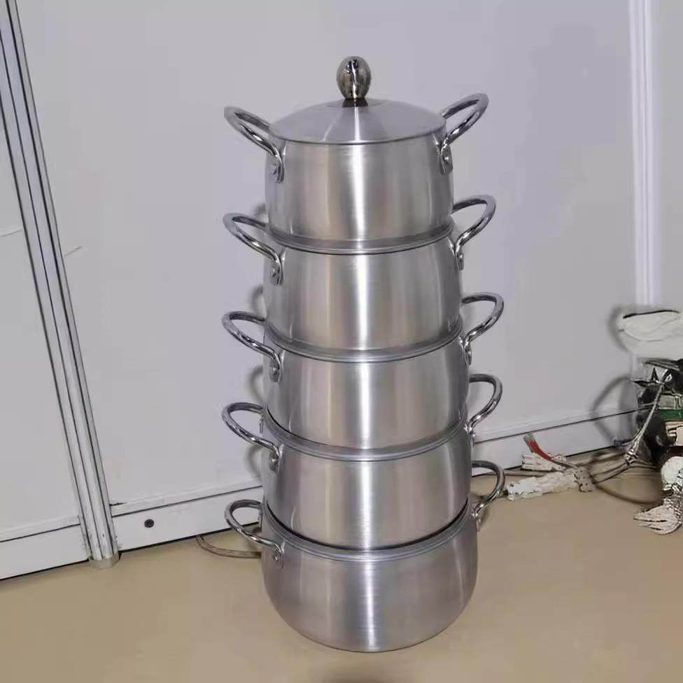 外贸砂光锅10件套中东非洲爆款汤锅具套装16/18/20/22/24CM五件套,金属材料及制品,金属加工件/五金加工件,淘宝优惠券,粉丝福利购,淘宝优惠卷