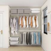 1.9米威能金属衣柜ding制环保衣柜衣帽间卧室0甲醛开放式 衣柜