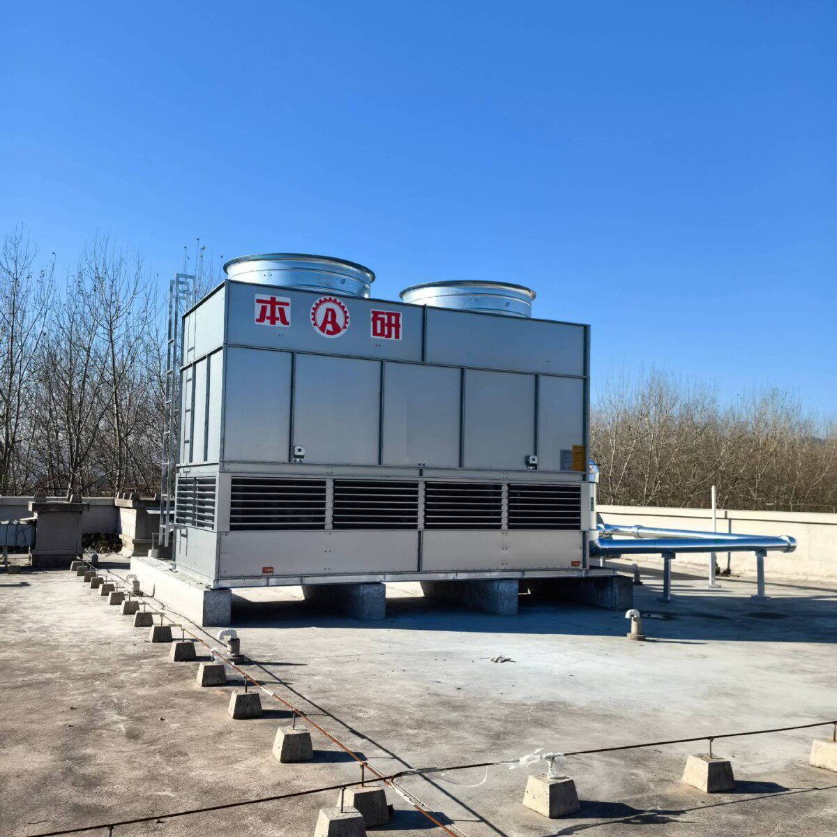 本研闭式逆流冷却塔 冷水机试验箱配套使用交钥匙工程管道橡塑铝