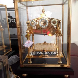 滚球钟表翻板轨道机械座钟仿古欧式趣味把玩娱乐德国钟表