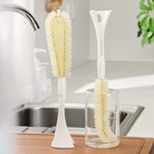 日本洗杯子神器奶瓶刷子无死角厨房硬毛清洁刷长柄刷去茶渍洗杯刷