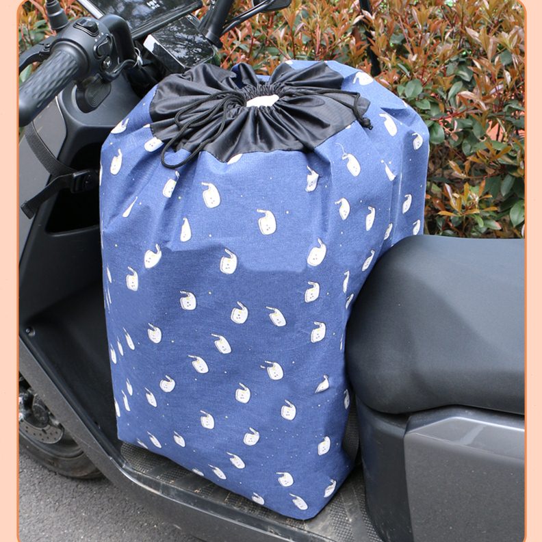 电动车前置挂包踏板车雨衣充电器杂物收纳袋买菜包超大容量置物包