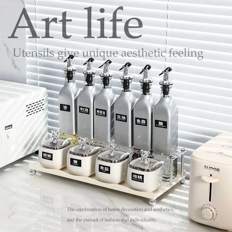 轻奢奶油风调味罐油壶酱醋瓶组合套装北欧陶瓷辣椒调料盒厨房用品,厨房/烹饪用具,调味瓶罐/调料研磨器,淘宝优惠券,粉丝福利购,淘宝优惠卷