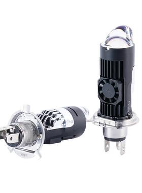 Y1MT-H4直插式矩阵款透镜大灯高亮白光远近光一体式汽车头灯