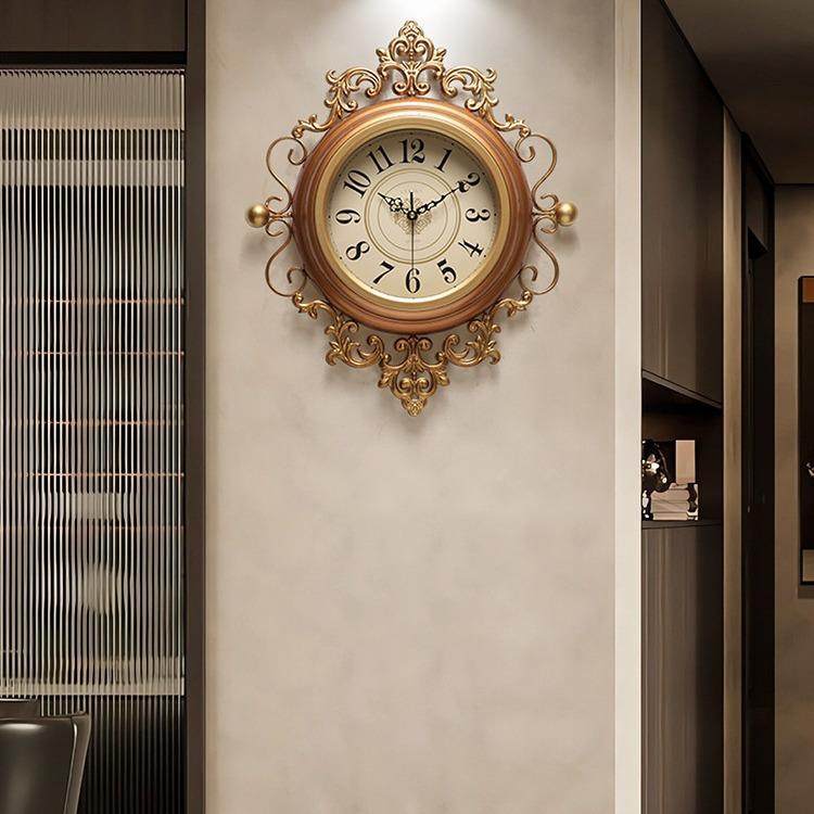 挂钟欧式2024新款美式时尚法式中古时钟挂墙客厅挂表热销,金属材料及制品,金属加工件/五金加工件,淘宝优惠券,粉丝福利购,淘宝优惠卷
