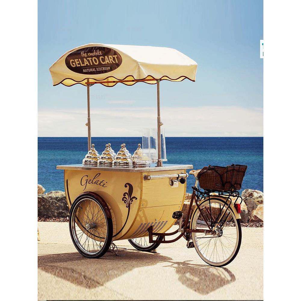 户外活动美陈餐车景区集市露营小吃三轮车网红节假日果汁美食推车