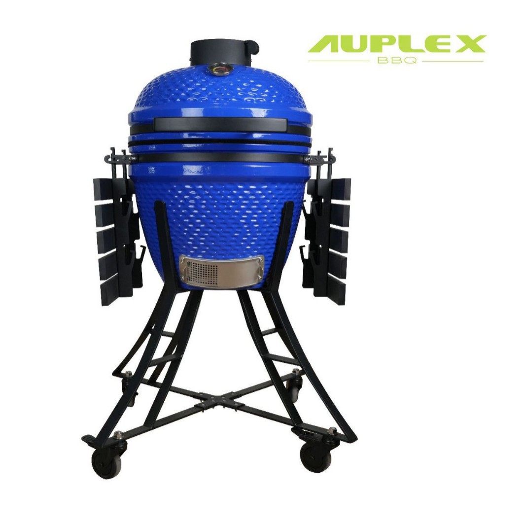 Auplex 18寸陶瓷蓝色藤编纹户外烧烤聚餐别墅花园烟熏烤鱼烧烤炉,五金/工具,气象仪,淘宝优惠券,粉丝福利购,淘宝优惠卷