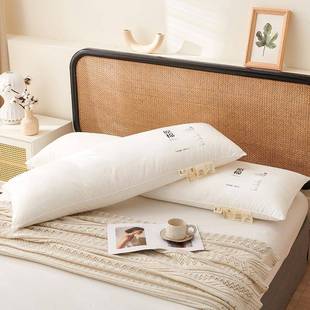 情侣长款 一体长条枕双人长枕头亲子纯棉枕芯1m1.2米1.51.8家用