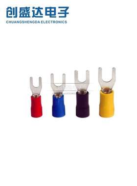 红色1000只 SV2-4接线端子1.5平方Y型1-3U型 线叉形端子叉子