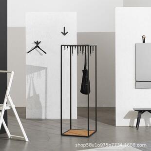 现代极简隔夜落地衣帽架设计师别墅样板房客厅衣帽间装饰挂衣架