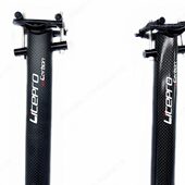 LITEPRO碳纤维座管412碳纤座杆折叠车坐杆k3座管33.9碳纤维坐管