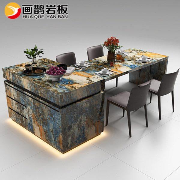 端轻奢奢石可旋转伸缩岩板岛台餐桌一体家用客厅吧台厨房收纳柜,住宅家具,岛台,淘宝优惠券,粉丝福利购,淘宝优惠卷