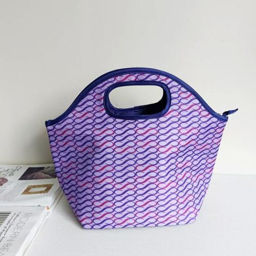 日式时尚保温饭盒袋女学生上班族通用保温加厚手提带饭袋大容量