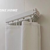 新家 家用折叠浴帘挂架卫生间置物架免打孔折叠晾衣架 100个快递