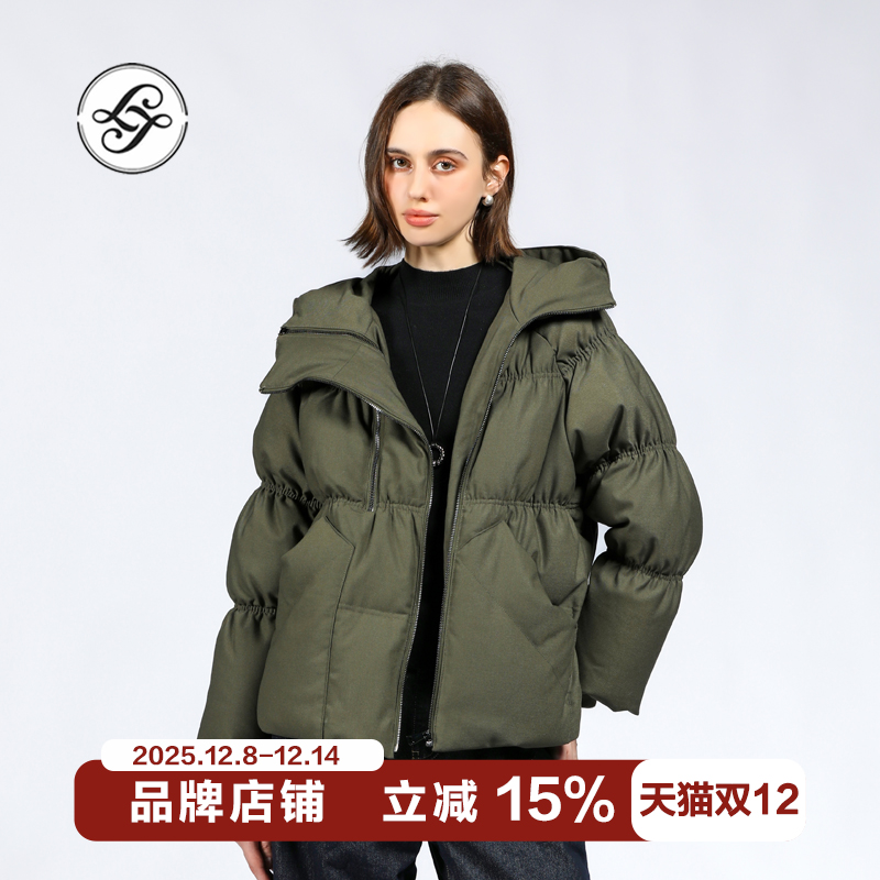 LAJIAO TOTO2026年新款鹅绒服女款冬季高级中长款流行爆款羽绒服