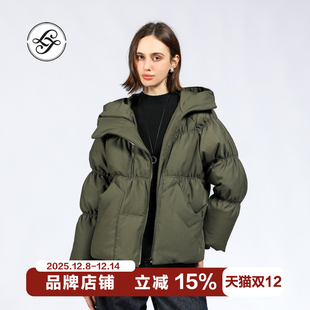 LAJIAO TOTO2026年新款鹅绒服女款冬季高级中长款流行爆款羽绒服