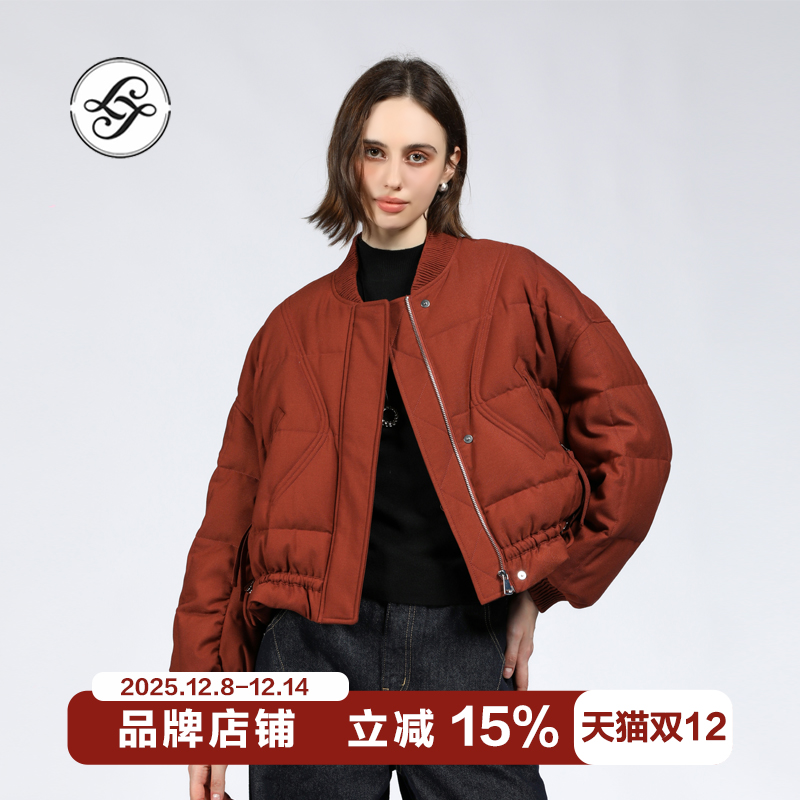 LAJIAO TOTO2025冬季新款短款羽绒服95鹅绒休闲服通勤外套女