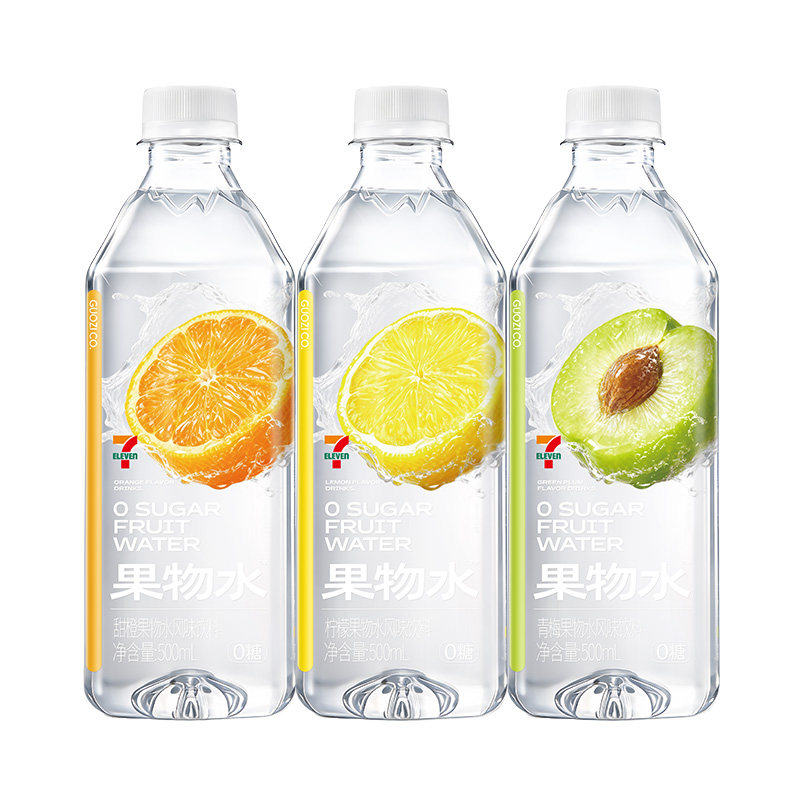 果子熟了果物水甜橙柠檬青梅果味饮料500ml