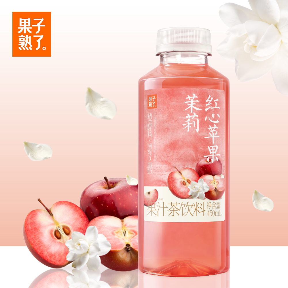 果子熟了果汁茶450ml凤梨柳果汁茶饮料