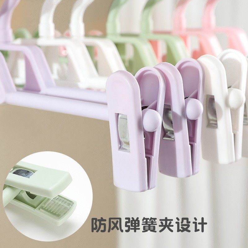 裤夹子家用挂jk衣架无痕制服裙夹防炸褶强力裤架子带晾晒格裙架w,收纳整理,塑料衣架,淘宝优惠券,粉丝福利购,淘宝优惠卷