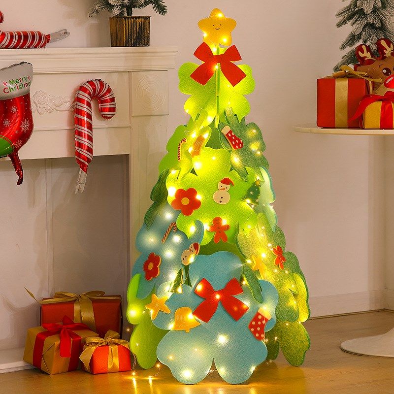 圣诞树装饰毛毡不织布家用场景布置氛围道具圣诞节装饰品diy材料