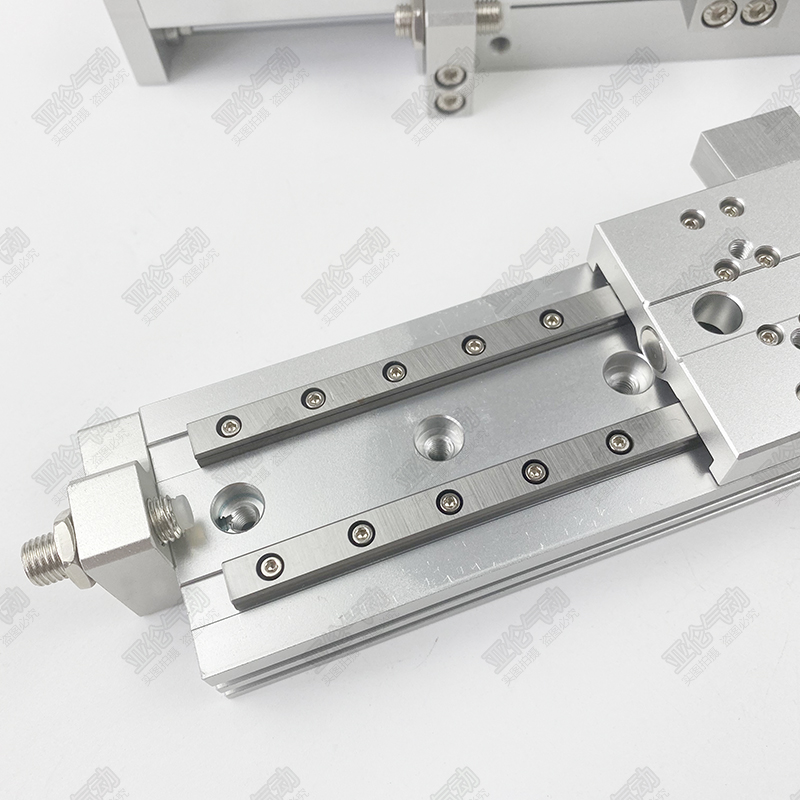 亚德客型滑台气缸fHLQL HLQ8 12 16X10X20X30X40X50X75X100SA ASS