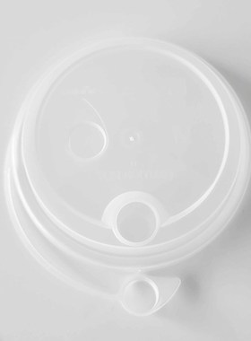 90口径黑色白色透明连体磨砂杯子注塑杯盖纸杯塑料杯直饮防漏盖子